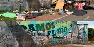 En la foto el antes y el después del sitio recuperado 