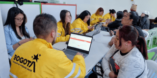 Imagen de varios funcionarios de Integración Social