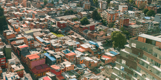 Imagen panorámica de un barrio de Bogotá