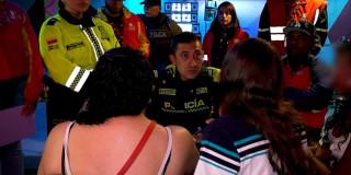 Foto de un operativo de seguridad adelantando en la localidad de Suba