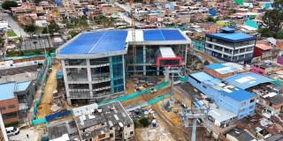 Foto de un frente de obra de TransMiCable San Cristóbal