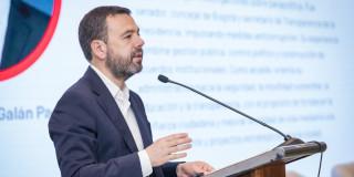 Foto del alcalde Carlos Fernando Galán durante el segundo Encuentro Internacional de Seguridad Urbana.