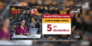 Imagen de la pieza gráfica que promociona el pago de la cuarta cuota del Predial