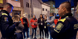 Foto de funcionarios del Distito en operativos de seguridad 