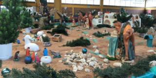 Foto de uno de los pesebres de Navidad en la Plaza Distrital de Mercado de Fontibón.