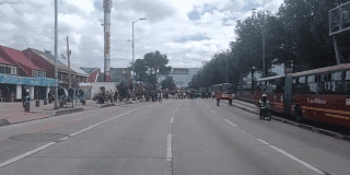 Imagen de la NQS en plena protesta