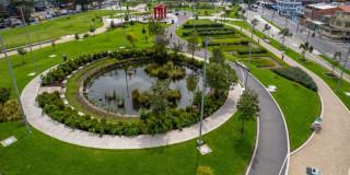 Foto de un espacio verde de Bogotá, Colombia.