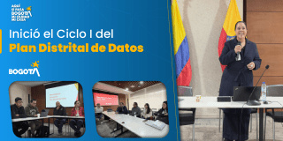 Imagen de la pieza gráfica que promociona el Ciclo 1 del Plan Distrital de Datos 
