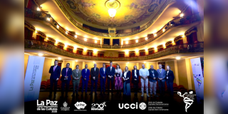 Imagen de los participantes en la Reunión del Comité Sectorial de Cultura de la Unión de Ciudades Capitales Iberoamericanas (UCCI), realizada el 1 y 2 de diciembre en la Paz Bolivia con la asistencia del Secretario de Cultura de Bogotá.