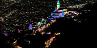 Imagen panorámica de Monserrate