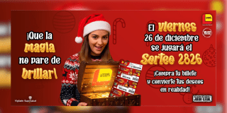 Imagen de la pieza gráfica que promociona el sorteo de la Lotería de Bogotá de este viernes 26 de diciembre