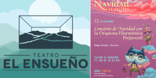 Imagen con el cartel promocional de este concierto de Navidad que se realizará en el Teatro El Ensueño.