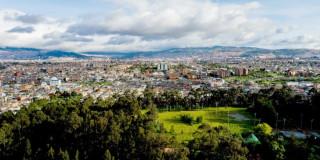Foto panorámica de Bogotá