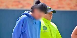 En la foto uno de los capturados