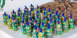 en la foto la pólvora incautada