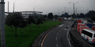 Imagen de la Calle 80 a la altura del Puente de Guadua