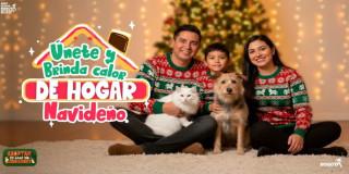 Pieza gráfica de la estrategia Brinda Calor de Hogar Navideño