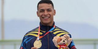 Foto que muestra al deportista del Equipo Bogotá John Tascón