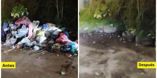 Foto que muestra una zona con residuos 