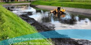 Foto que muestra el Canal Juan Amarillo en Bogotá.