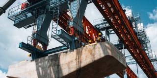 Foto de un frente de obra del Metro de Bogotá