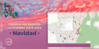 Imagen de la pieza gráfica que promociona Mapas Bogotá
