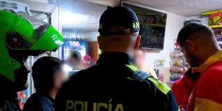 En la foto un operativo de captura en Engativá 