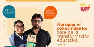 Foto que muestra un texto relacionado con el lanzamiento de la publicación Magazín Aula Urbana