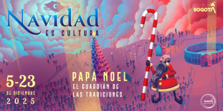Imagen con la gráfica de Papá Noel personaje de Navidad es Cultura 2025