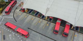 Imagen de patio Transmilenio 