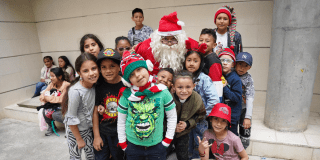 Foto de un grupo de niños de la localidad de Usme 