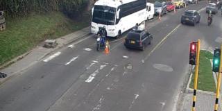 Foto del reversible de la carrera Séptima en Bogotá