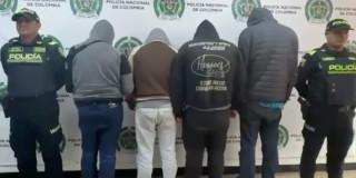 Cuatro capturados por hurtar elementos de una grúa en Bosa, al sur de Bogotá