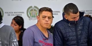 Foto de personas capturadas en Bogotá por el delito de extorsión durante el año 2025.