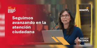 Foto de la secretaria de Hacienda, Ana María Cadena.