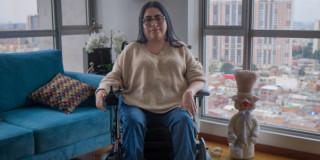 Foto de Diana Palma, quuien trabaja por la discapacidad en Bogotá