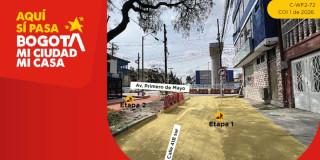 Foto de la calle 41B sur con avenida Primero de Mayo en donde iniciarán nuevas obras de la Línea 1 del Metro.