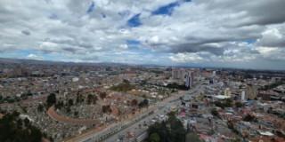 Foto panorámica de Bogotá.