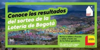 Pieza gráfica sobre la Lotería de Bogotá 