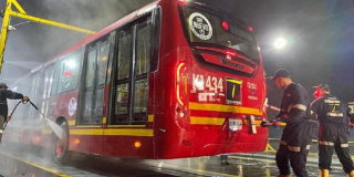 Bus TransMilenio Foto: TransMilenio