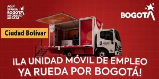 Foto de la Unidad Móvil de Atención de la Agencia Distrital de Empleo de Bogotá.