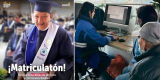 Fotos de usuarios en procesos de atención en el IPES para validación del bachillerato.