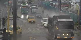 Foto de la ciudad en lluvias