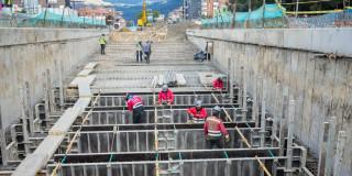 Foto de obras en avenida 68 en Bogotá