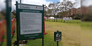 Imagen del parque El Country al norte de la ciudad de Bogotá