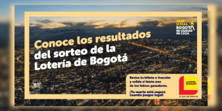 Pieza gráfica sobre la Lotería de Bogotá 