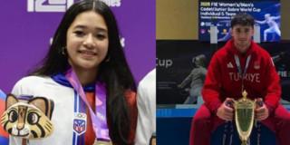 Foto que muestra a la deportista Gabriela Lee y al deportista Furkan Yaman