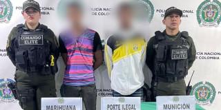 Foto de los capturados por la Policía en la localidad de Kennedy.