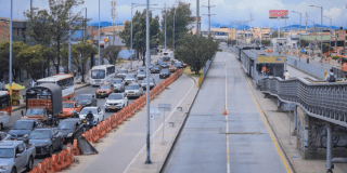 Imagen de un corredor vía de Bogotá