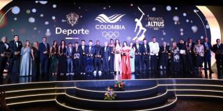 Deportistas en los Premios Altius 2025 del Comité Olímpico Colombiano (COC)